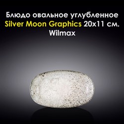 Блюдо овальное углубленное Silver Moon Graphics 20x11 см. Wilmax - фото 27999