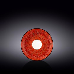 Блюдце 15 см. (4,7 см). Всплеск красный (Splash Red) для чашек 300 мл. Wilmax 667236/B