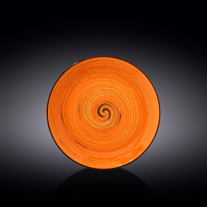 Тарелка обеденная Spiral Orange 23 см. Wilmax 669313/A - фото 37119