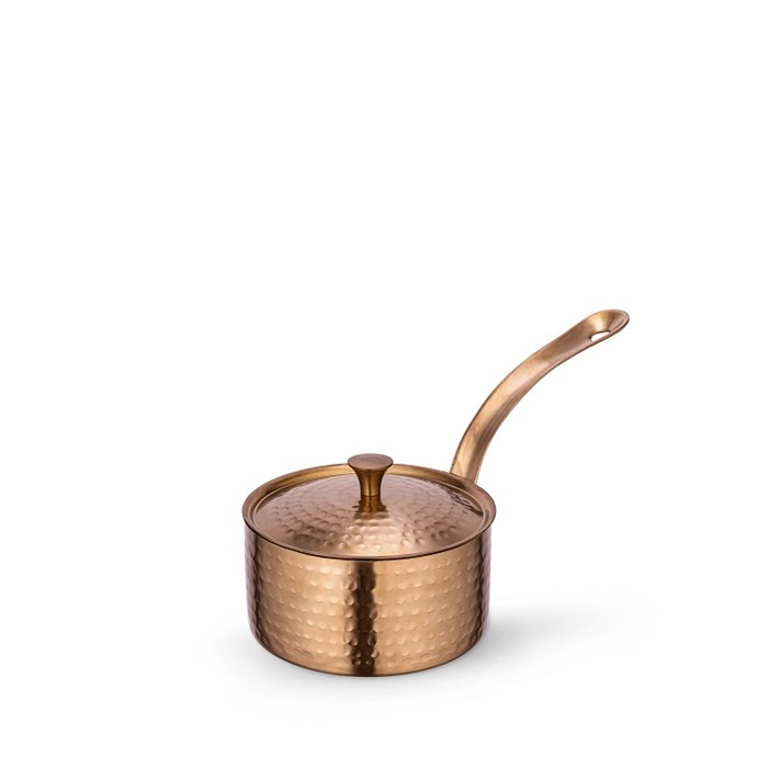 Мини-кастрюля сервировочная с крышкой Bronze Matt 10х5 см. (1 ручка). Wilmax 554247/S - фото 42360