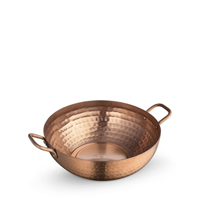 Сковорода для подачи круглая глубокая Bronze Matt 18х6 см. (2 ручки). Wilmax 554232/S - фото 42492