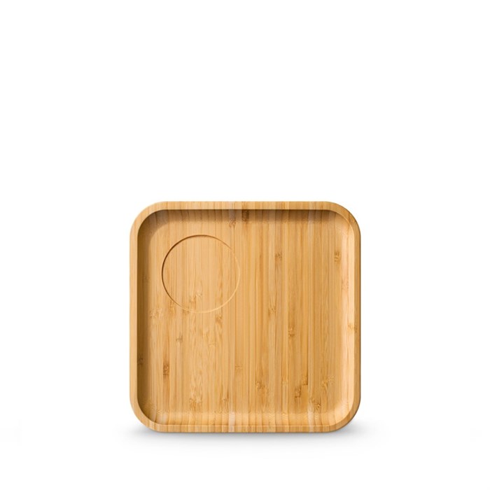 Блюдо Bamboo квадратное под соусник или кружку 15х15 см. Wilmax 771115/A