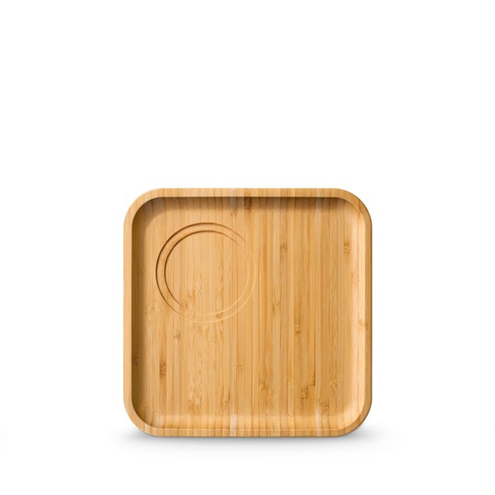 Блюдо Bamboo квадратное под соусник или кружку 17,5х17,5 см. Wilmax 771116/A