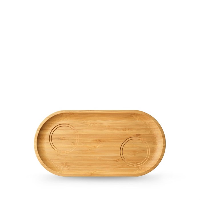 Блюдо Bamboo овальное под 2-а соусника или кружки 30,5х15 см. Wilmax 771122/A