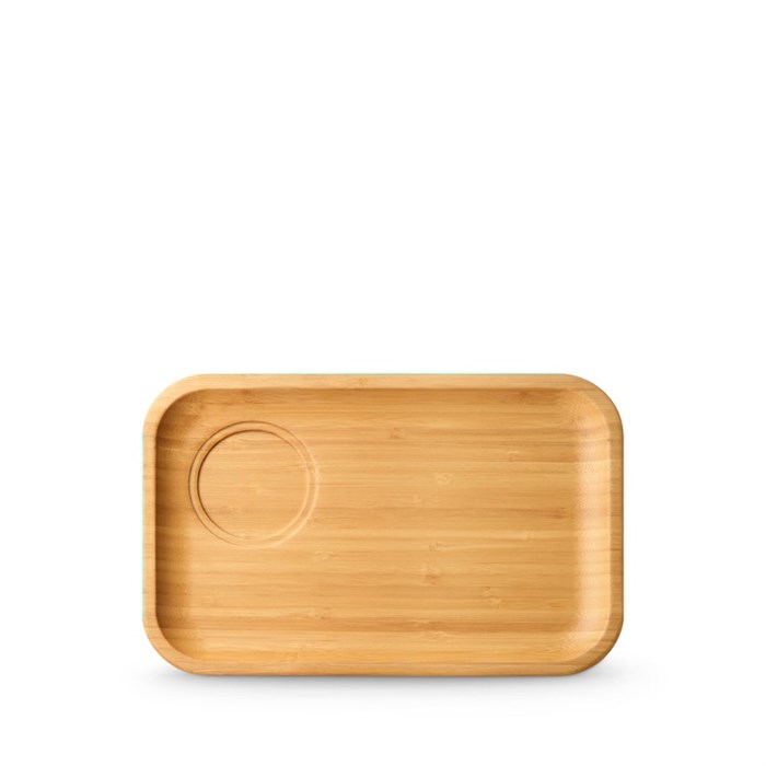 Блюдо Bamboo прямоугольное под соусник или кружку 28х17,5 см. Wilmax 771126/A