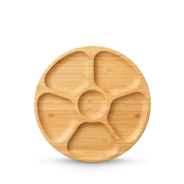 Менажница Bamboo круглая на 6 секций 28 см. Wilmax 771226/A