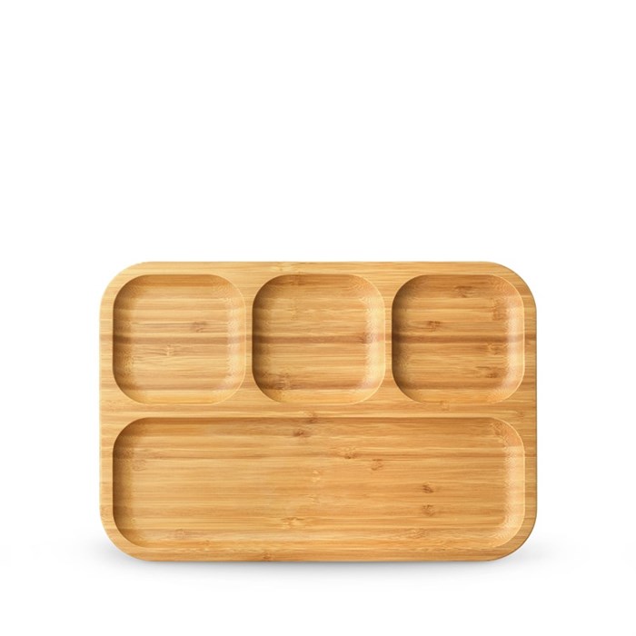 Менажница Bamboo прямоугольная 4 секции (33x23 см). Wilmax 771222/A