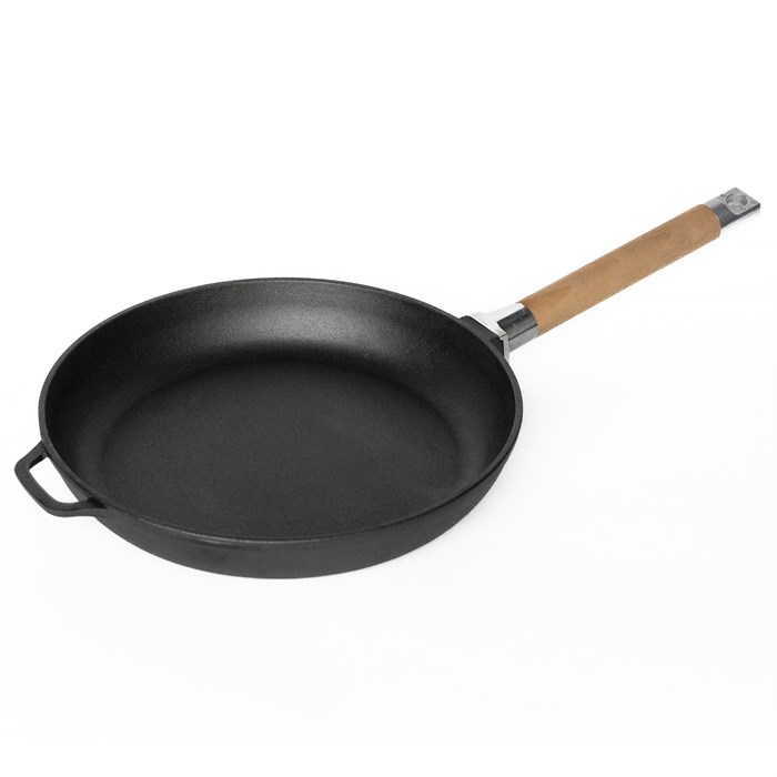 Сковорода чугунная 20 см. со съемной ручкой. Гардарика 0120