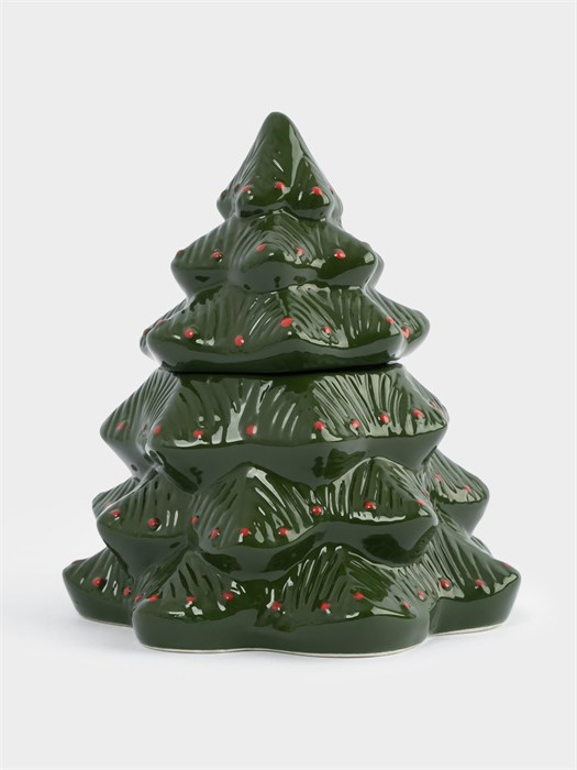 Емкость для хранения Елка 15x17 см. 510 мл. (керамика). Anna Lafarg ANLAF-JIA-220125-2