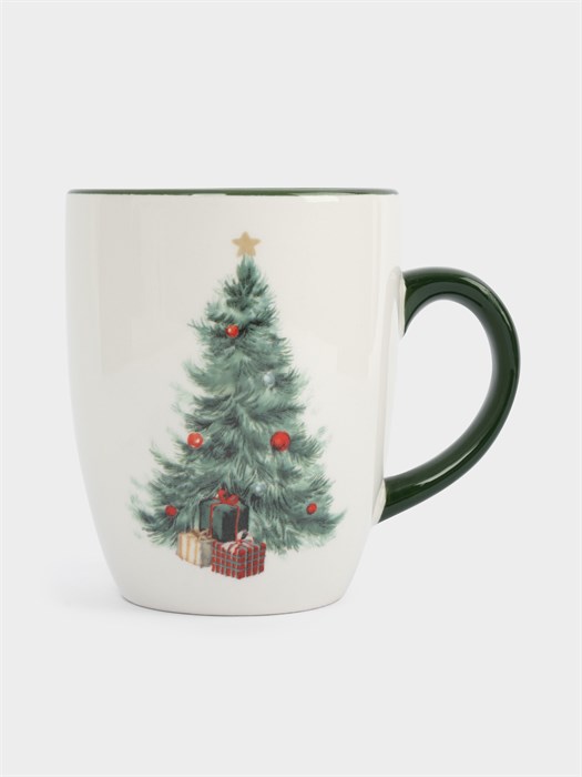 Кружка Елка с подарками 330 мл. (керамика). Anna Lafarg ANLAF-FDH-0303-13