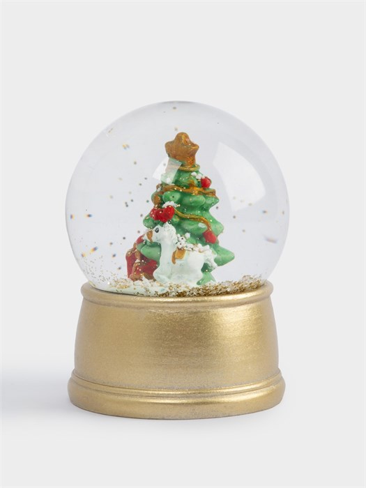 Снежный шар с подсветкой Ель с подарками 7 см. Anna Lafarg ANLAF-WS2026