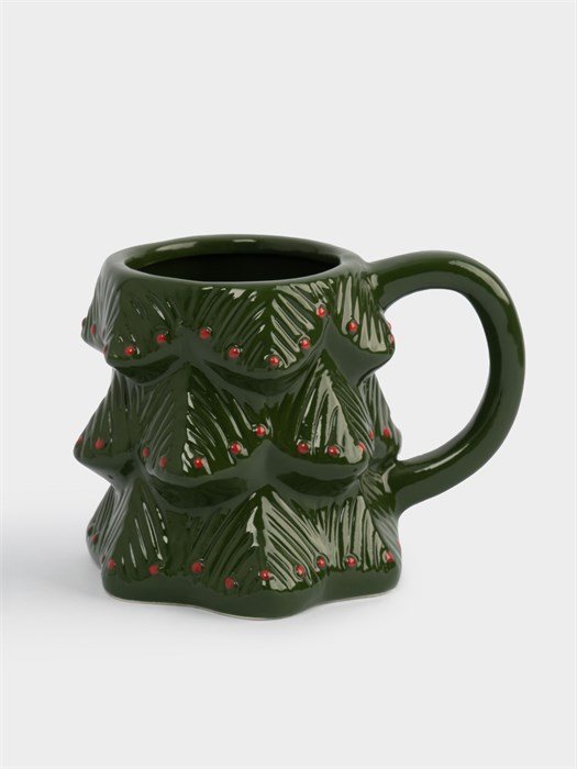 Кружка Елка 380 мл. (керамика). Anna Lafarg ANLAF-JIA-220125-1