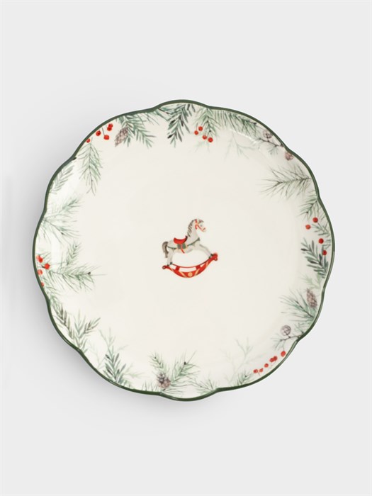 Тарелка десертная Лошадка Festival 20 см. (керамика). Anna Lafarg ANLAF-FDH-0303-3