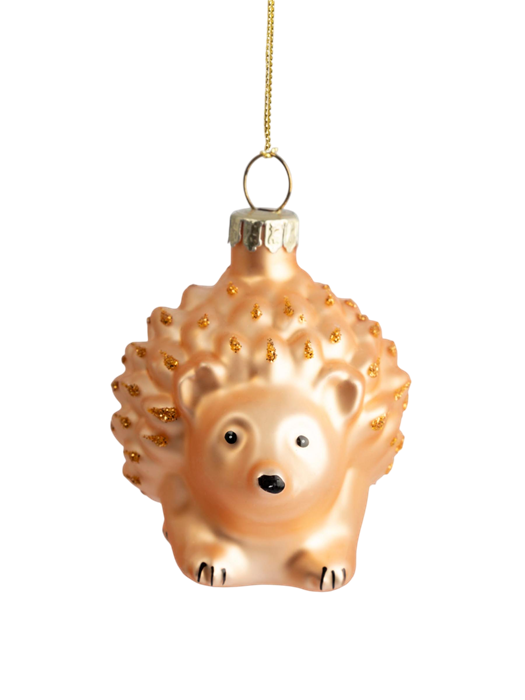 Игрушка елочная Ежик 6x6 см. стеклянная. Anna Lafarg ANLAF-DF24-KH076