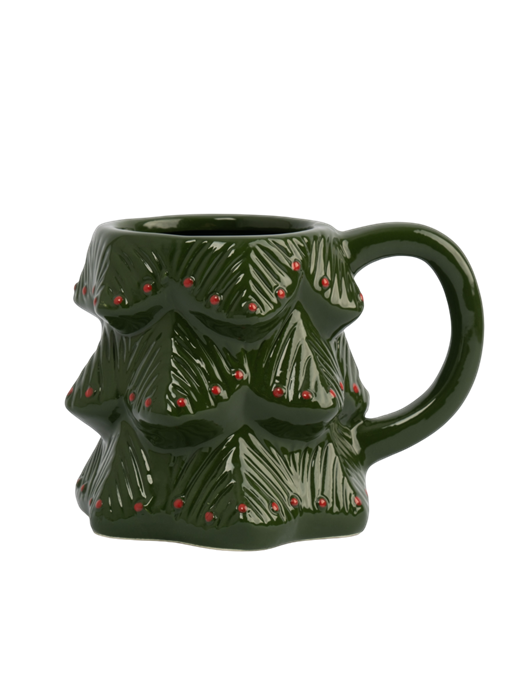 Кружка Елка 380 мл. (керамика). Anna Lafarg ANLAF-JIA-220125-1