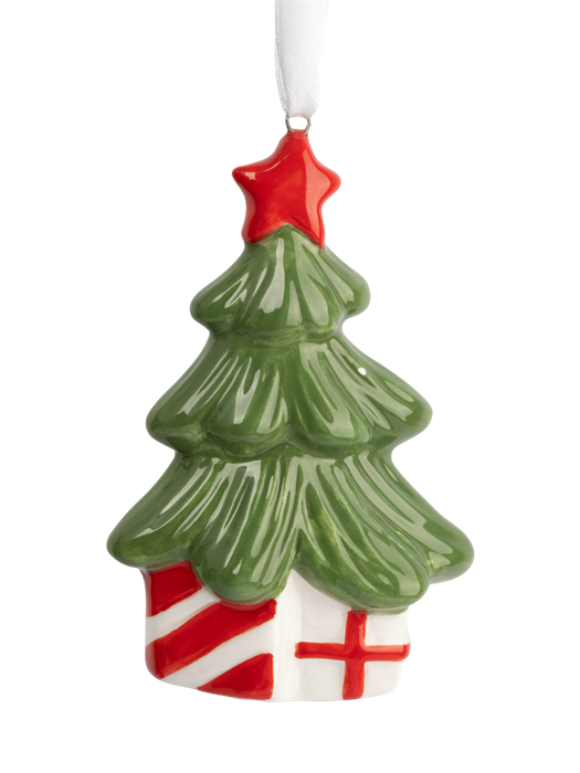 Игрушка елочная Елка 9 см. керамическая. Anna Lafarg ANLAF-XIA-220125-2