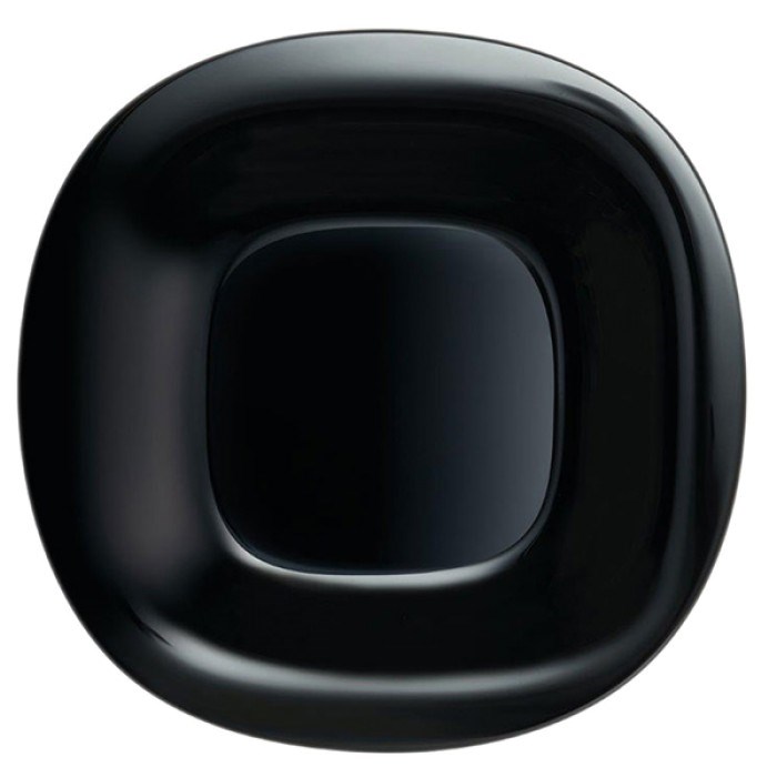 Тарелки обеденные 27 см. (6 шт). Карин Черная (Carine Black). Luminarc L9817/6A