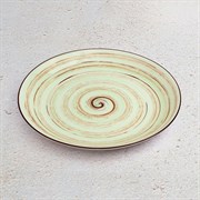 Тарелка обеденная Spiral Pistachio 25,5 см. Wilmax