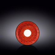 Блюдце 15 см. (4,7 см). Всплеск красный (Splash Red) для чашек 300 мл. Wilmax 667236/B