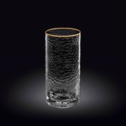 Стакан высокий 290 мл. цилиндр. Ковка с золотом (Hammered Gold). Wilmax 888631/A