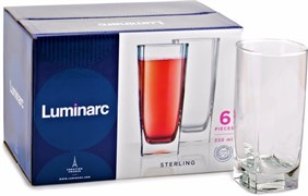 Стакан высокий Sterling 330 мл. (6 шт). Luminarc