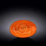 Блюдо овальное глубокое Spiral Orange 25х16,5х6 см. Wilmax