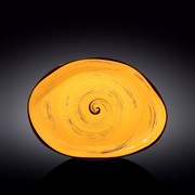 Блюдо в форме камня Spiral Yellow 33х24,5 см. Wilmax