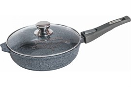 Сковорода Premium grey с крышкой 28 см. Мечта С28901