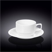 Чашка с блюдцем 220 мл. для Флэт Уайт. (Американский стиль). Wilmax 993008/1C