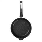 Сковорода Granit Black 22 см. с крышкой, съемная ручка. Мечта С022802