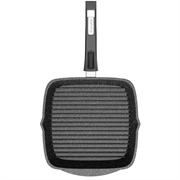 Сковорода Гриль Granit Black 24х24 см. съмная ручка. Мечта 064802