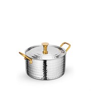 Мини-кастрюля сервировочная Ковка Серебро 1 л. 14х6,5 см. Wilmax 554145/S