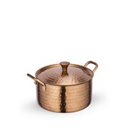 Мини-кастрюля сервировочная с крышкой Bronze Matt 14х6,5 см. (2 ручки). Wilmax 554245/S