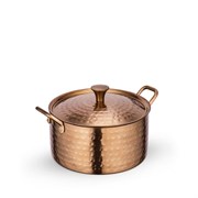 Мини-кастрюля сервировочная с крышкой Bronze Matt 16х7 см. (2 ручки). Wilmax 554246/S