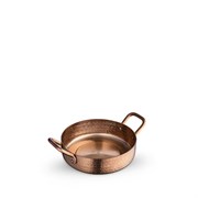 Сковорода для подачи круглая Bronze Matt 12х3,5 см. (2 ручки). Wilmax 554201/S
