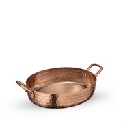 Сковорода для подачи овальная Bronze Matt 18х14х4,5 см. (2 ручки). Wilmax 554207/S