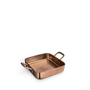 Сковорода для подачи квадратная Bronze Matt 12х12х3,5 см. (2 ручки). Wilmax 554208/S