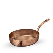 Сковорода для подачи овальная Bronze Matt 18х14х4,5 см. (1 ручка). Wilmax 554221/S