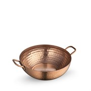 Сковорода для подачи круглая глубокая Bronze Matt 18х6 см. (2 ручки). Wilmax 554232/S