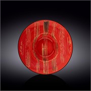 Тарелка для салата Царапины красные 25,5 см. 1500 мл. (Scratch Red). Wilmax 668224/A
