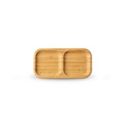 Менажница Bamboo прямоугольная 2 секции 22x11,5 см. (бамбук). Wilmax 771223/A