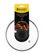 Крышка 16 см. низкая с пароотводом и защитным ободком. Regent 93-LID-03-16