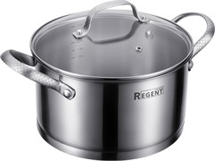 Кастрюля 3,4 л. нерж. сталь без покрытия 20х11 см. Сирена (Sirena). Regent 65-0320