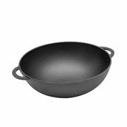 Вок чугунный 26 см. без крышки. Гардарика 1026