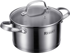 Кастрюля 1,7 л. нерж. сталь без покрытия, 16х8,5 см. Сирена (Sirena). Regent 65-0118