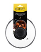 Крышка 14 см. низкая с пароотводом и защитным ободком. Regent 93-LID-03-14