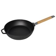 Сковорода чугунная гулбокая 28 см. со съемной ручкой. Гардарика 0328