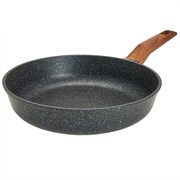 Сковорода глубокая с толстым дном Мегалит 28 см. (без крышки, ручкой soft-touch). Гардарика 1028-14