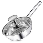 Сковорода стальная Bimbo Vitro 14х4 см. (с крышкой). Regent 93-BIMv-12