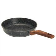 Сковорода глубокая с толстым дном Мегалит 22 см. (без крышки, ручкой soft-touch). Гардарика 1022-14